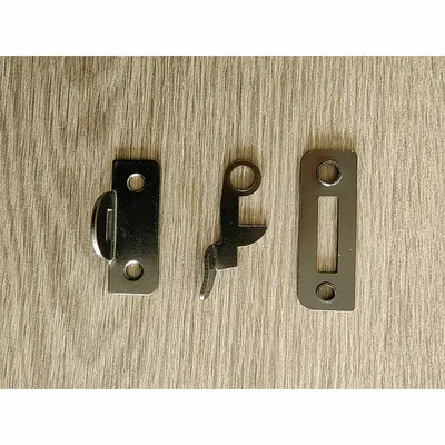 Metal Latch And Lock 8518 In Wooden Casket Lid And Funeral Hardware finish detail