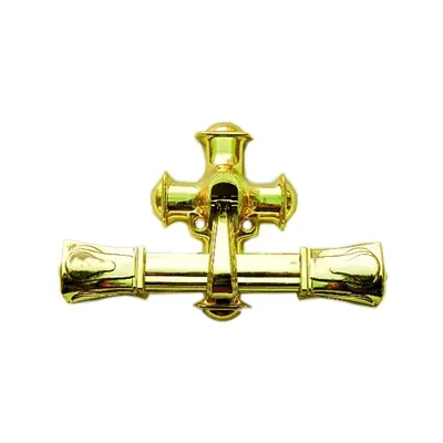 Plastic coffin handle set in gold color 9008