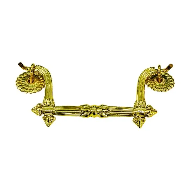 Coffin handle gold color with steel wire reinforced 9505