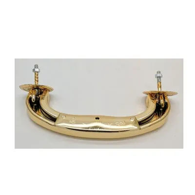Luxury casket handle with steel wire reinforced 9519 in gold color side view