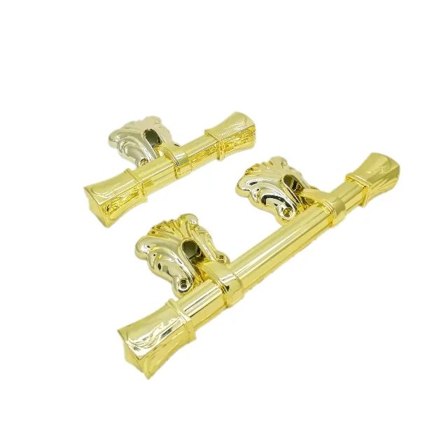 Plastic coffin handle set 9005 in ABS material and gold color (ref 9005 Set)
