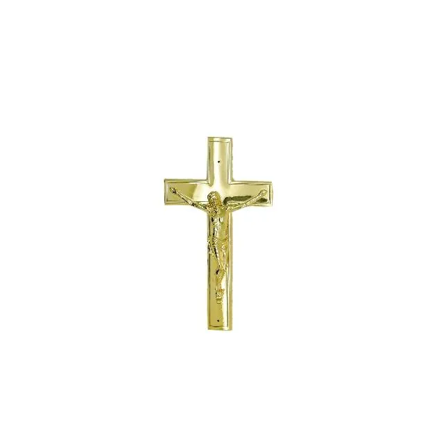 Child coffin cross 6009 in gold color