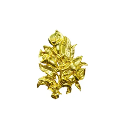 Plastic decoration 6202 in gold color and cheaper price