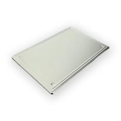 ABS Plastic Name Plate 6229 in 6×4 Inch for Wooden Coffin in EB or NP Color by Mirror Effective side view