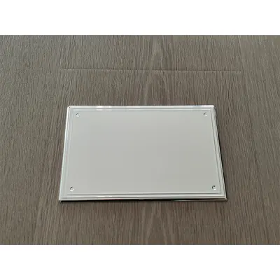 ABS Plastic Name Plate 6229 in 6×4 Inch for Wooden Coffin in EB or NP Color by Mirror Effective finish detail