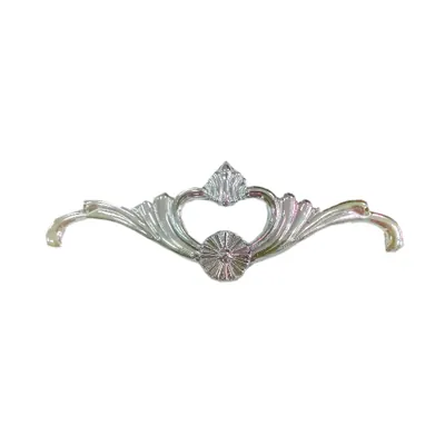 Plastic ornaments 6208 for wooden casket and coffin in silver color