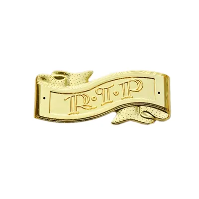 RIP plate 6215 for coffin ornament and decoration