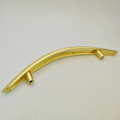 Shining gold zinc alloy handle for coffin and casket 1060 high polished side view