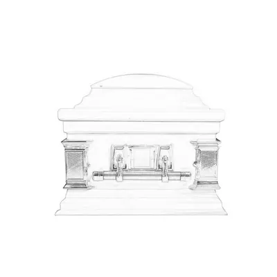 Swing bar handle for casket 2001 side view