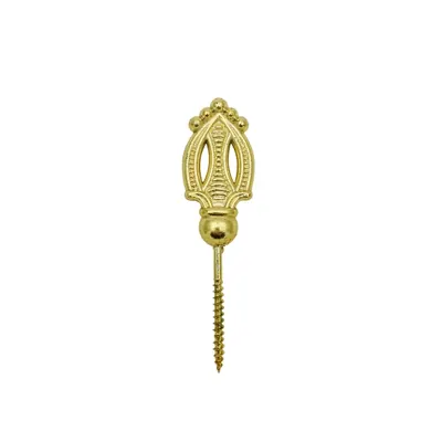 Wooden casket screw 6104 with plastic basement as set detail view