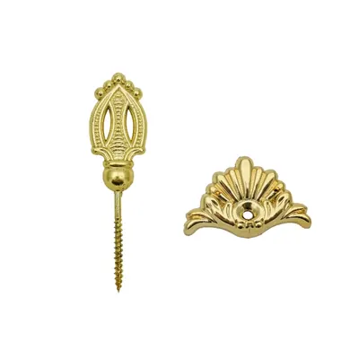 Wooden casket screw 6104 with plastic basement as set