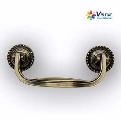 Wooden Coffin Handle 1016 in Antique Brass Color And Zamak Material