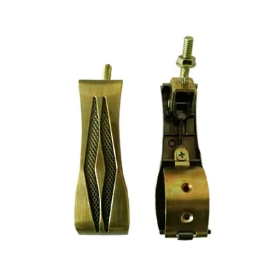 Antique brass casket handle 8505