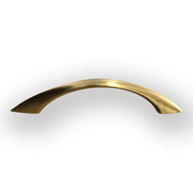 Zamak Coffin Handle 1077 Polish Gold Color and Screw Rod Distance 170mm