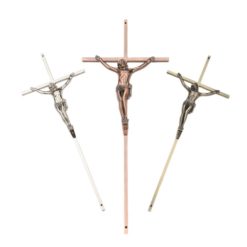 metal crucifix and cross for coffin